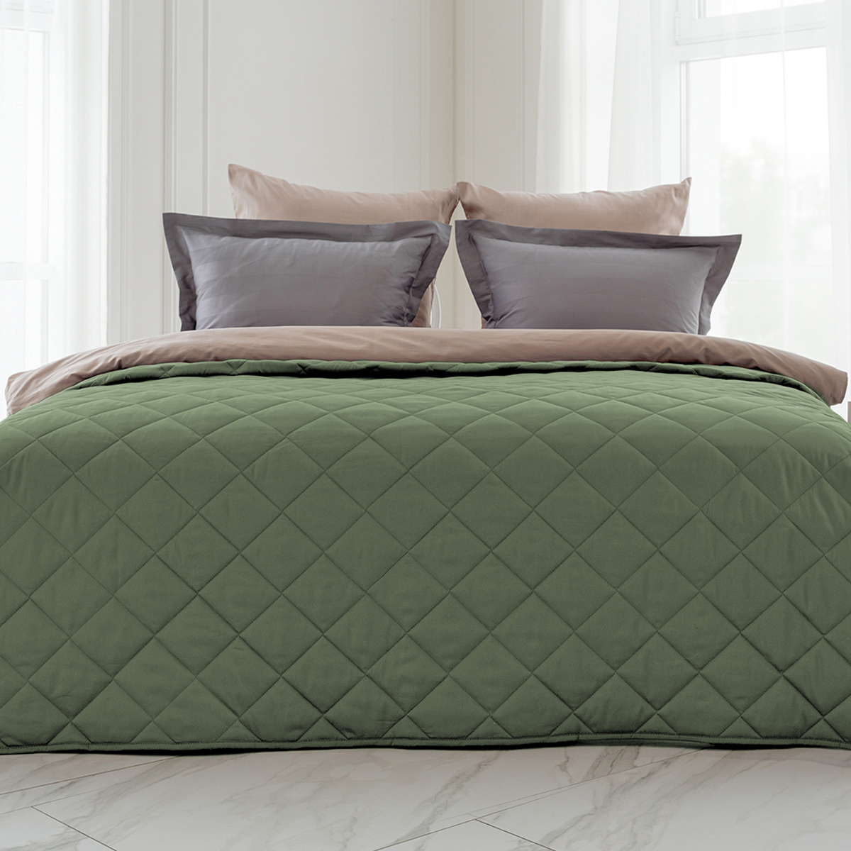 Покрывало хлопковое | ПОКРЫВАЛО ХЛОПКОВОЕ ОДНОТОННОЕ МАКО-САТИН БАЗИЛИК