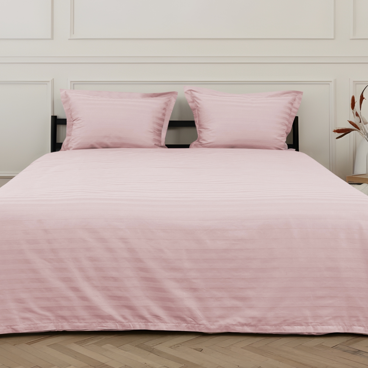 Постельное бельё Cатин | ПОСТЕЛЬНОЕ БЕЛЬЁ СТРАЙП-САТИН ПУДРА