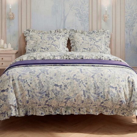 ПОСТЕЛЬНОЕ БЕЛЬЕ САТИН С РЮШАМИ «СИМЕОНА»